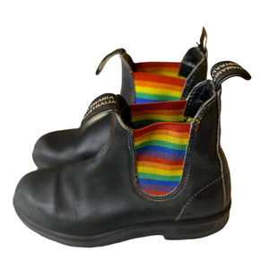 Blundstone Chelsea Boot Black/Rainbow Womens Size 6